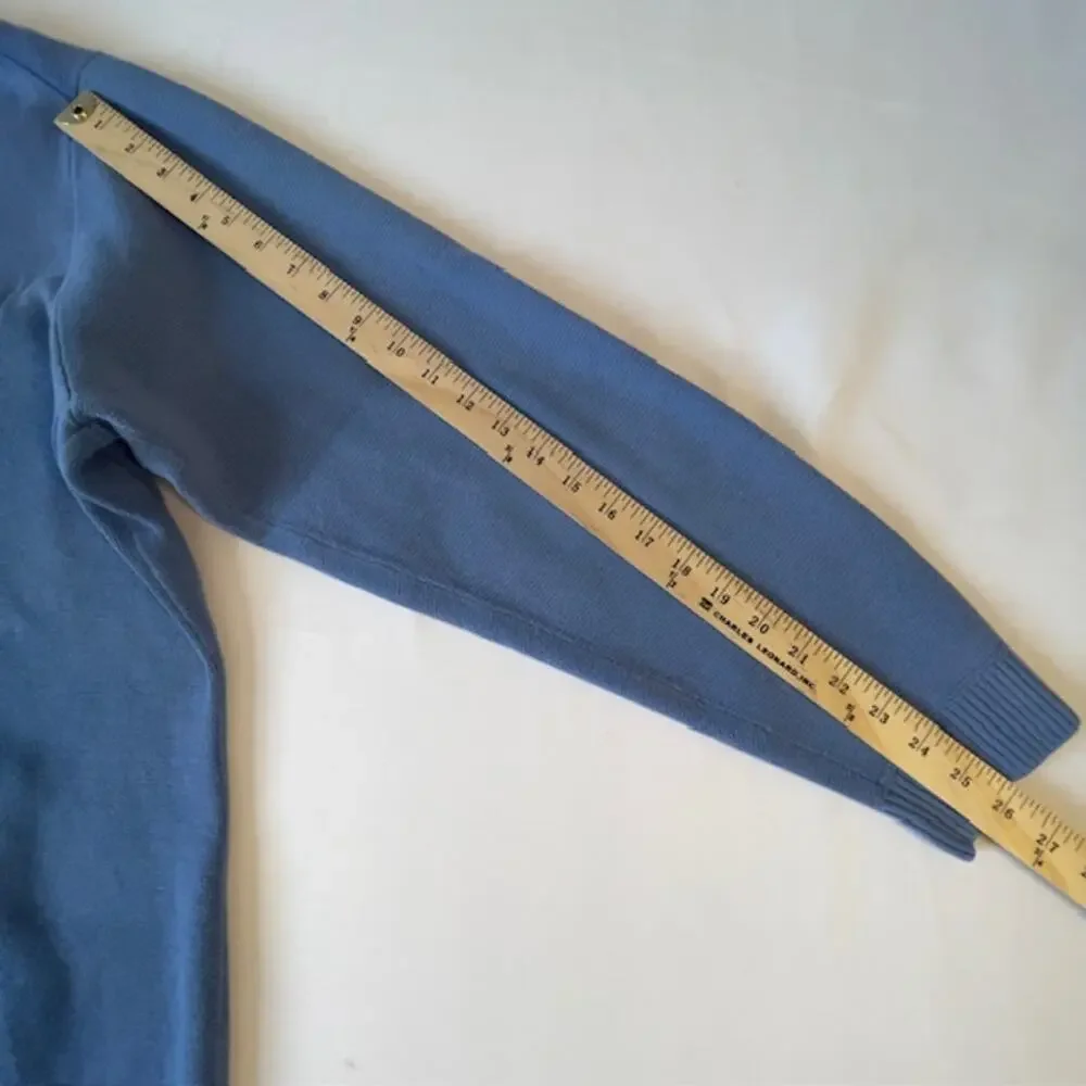 L.L.Bean Men’s Blue Cotton Zip Front Sweater Jacket XL Reg Classic Heritage